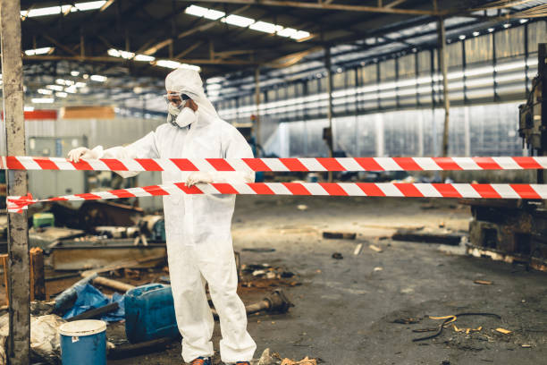 Professional Biohazard technician working in Falls City, OR